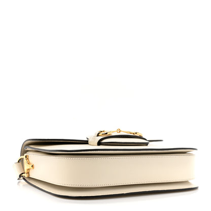 Gucci Azalea Calfskin Horsebit 1955 Shoulder Bag Mystic White 4 of 12