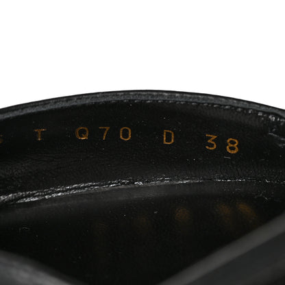 Valentino Garavani Calfskin Tonal Vlogo Slingback Pumps 38 Black 6 of 8