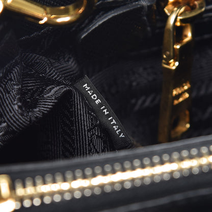 Prada Saffiano Small Galleria Double Zip Tote Black 8 of 9