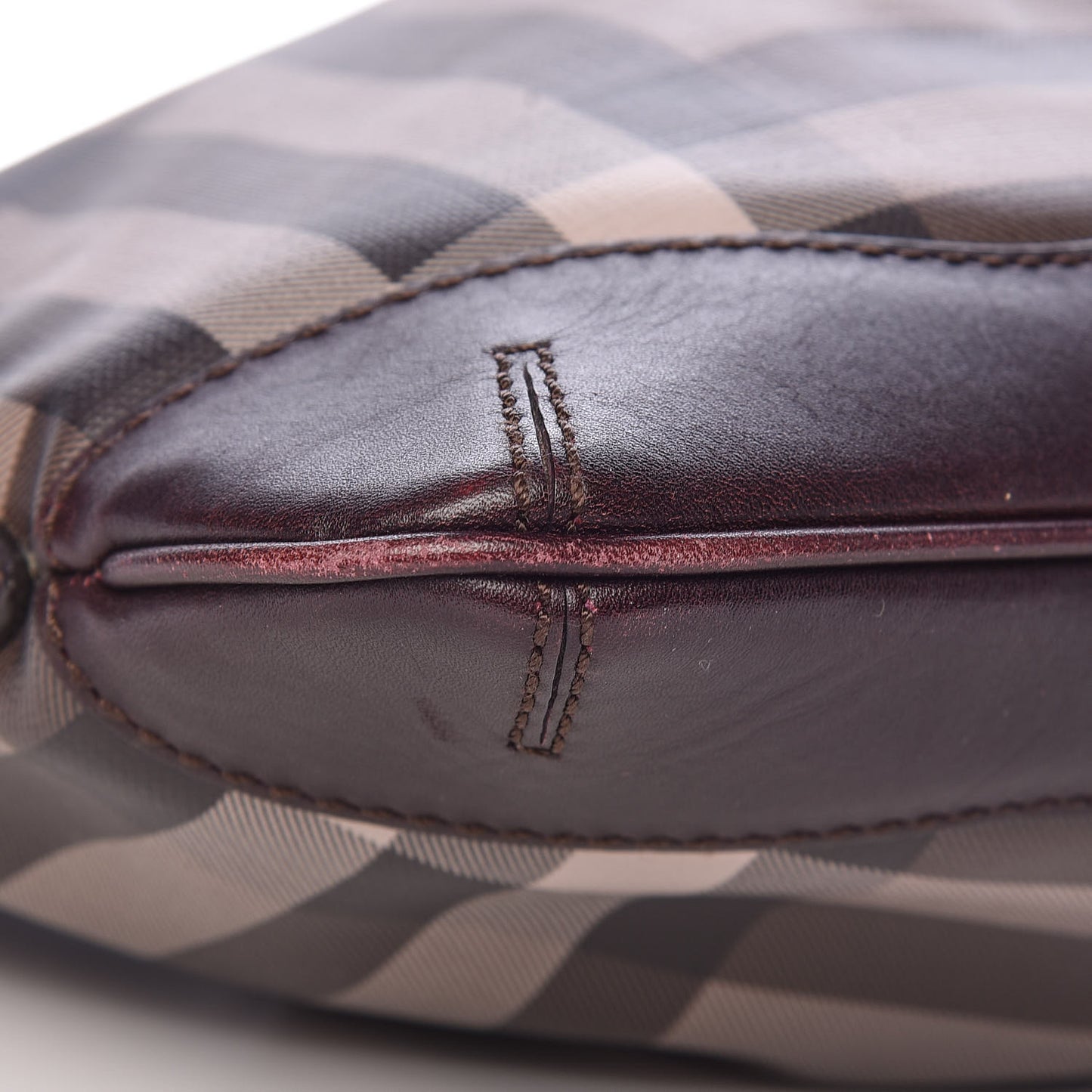 Smoked Check Hartham Shoulder Bag Chocolate