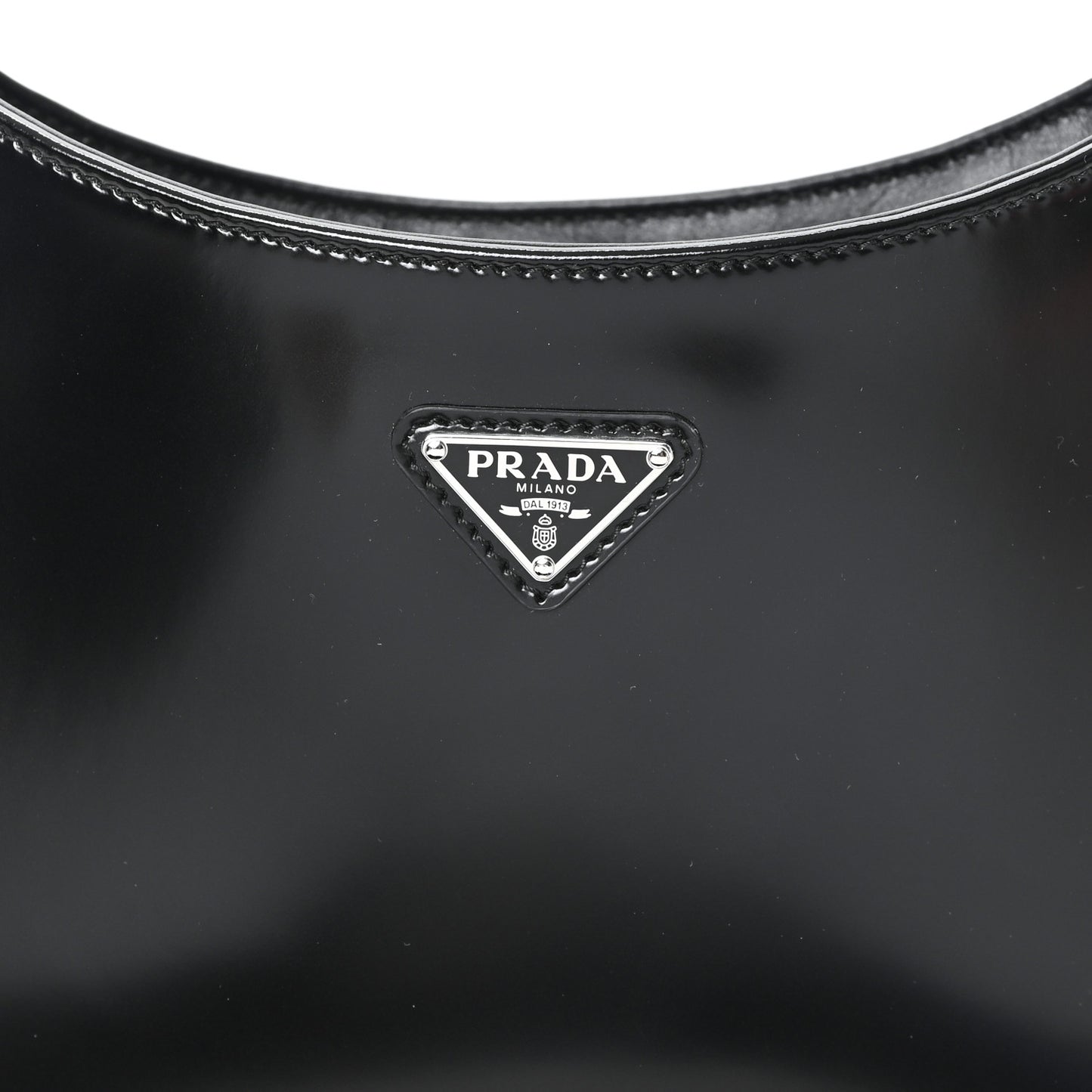 Spazzolato Cleo Shoulder Bag Black
