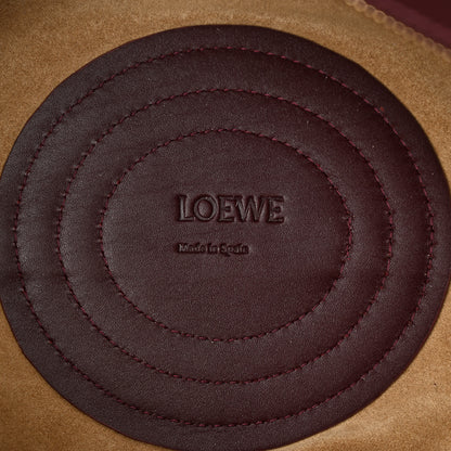 Loewe Shiny Nappa Calfskin Small Paseo Bag Burgundy 6 of 10