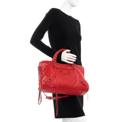 Balenciaga Agneau Classic Hardware City Rouge Cardinal 2 of 11