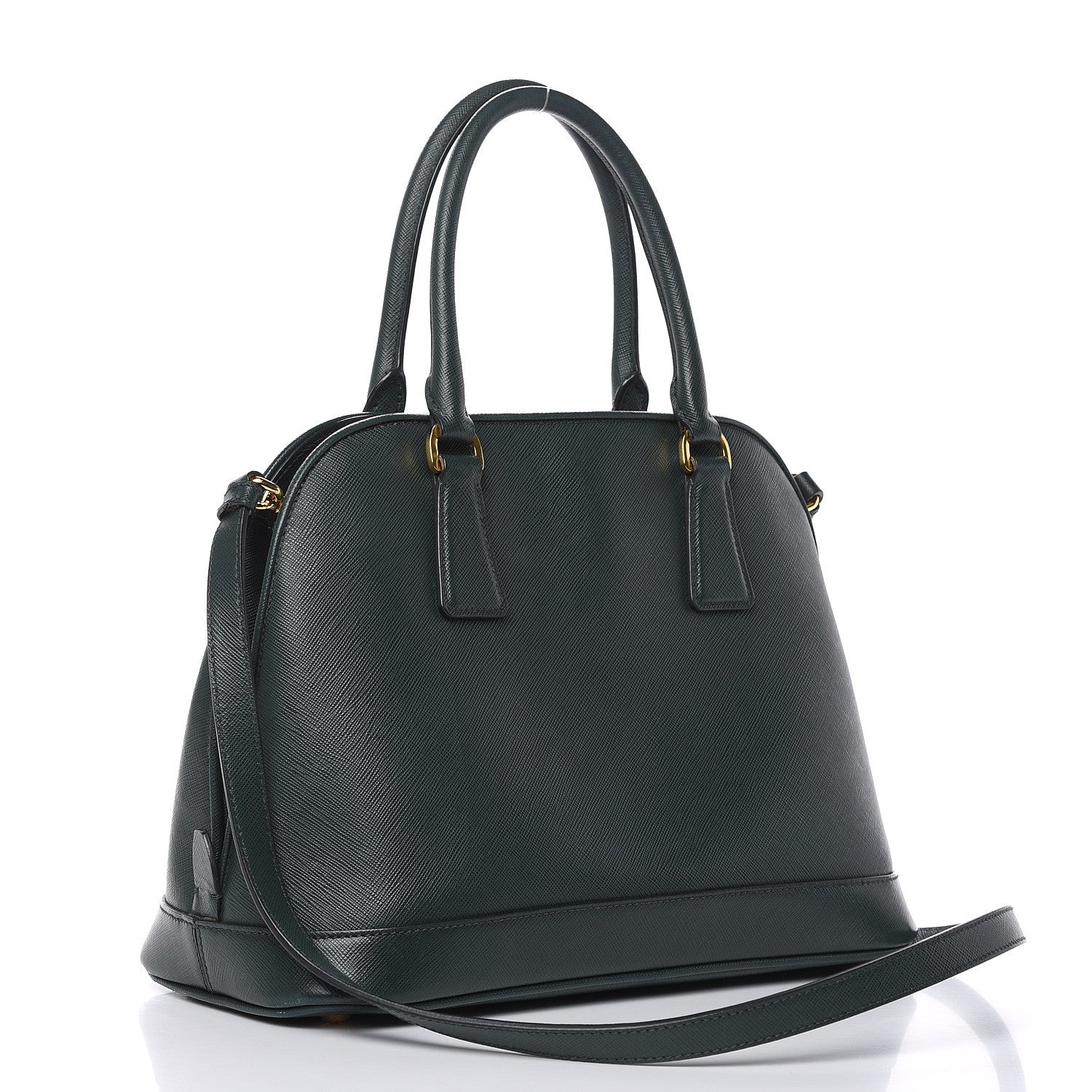 Prada Saffiano Lux Open Promenade Tote Biliardo 3 of 11