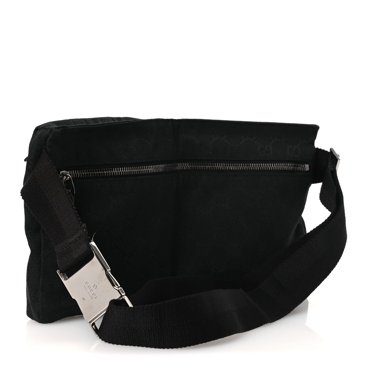 Gucci GG Monogram Double Pocket Belt Bag Black 3 of 13