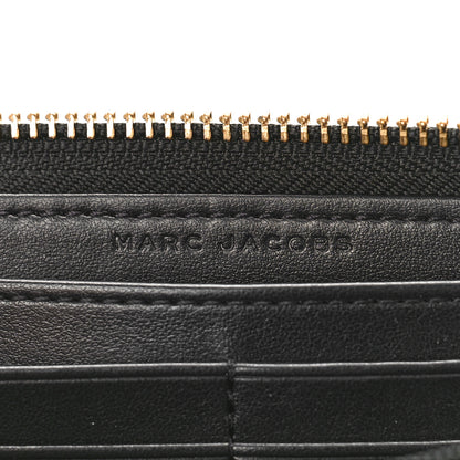 Marc Jacobs Calfskin Long Zip Around Wallet Black 5 of 8