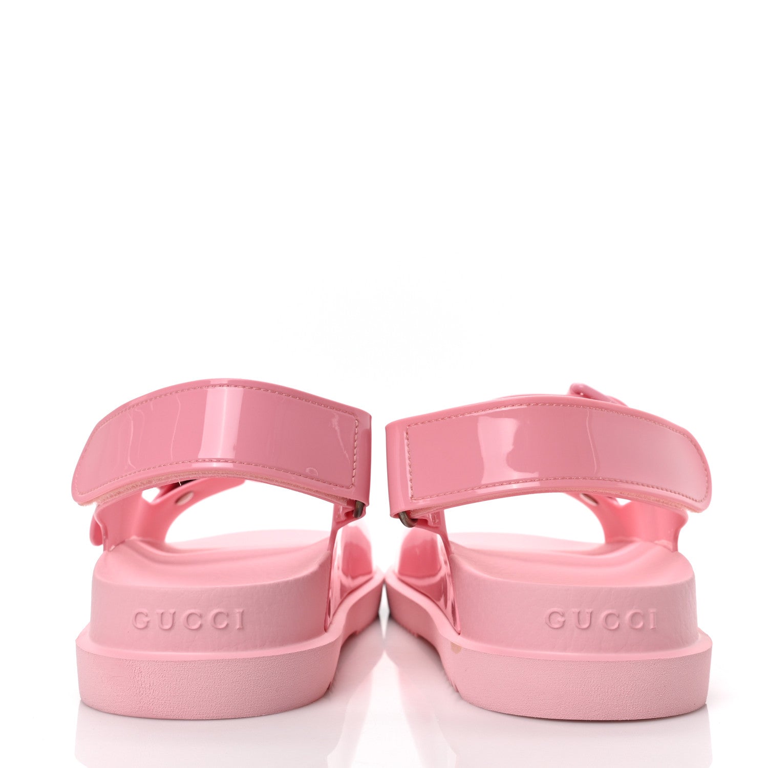 Gucci Rubber Mini Double G Womens Isla Dad Sandals 40 Wild Rose 5 of 8