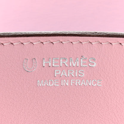 Hermes Swift Horseshoe Birkin 35 Rose Sakura Bleu Paradis 6 of 11