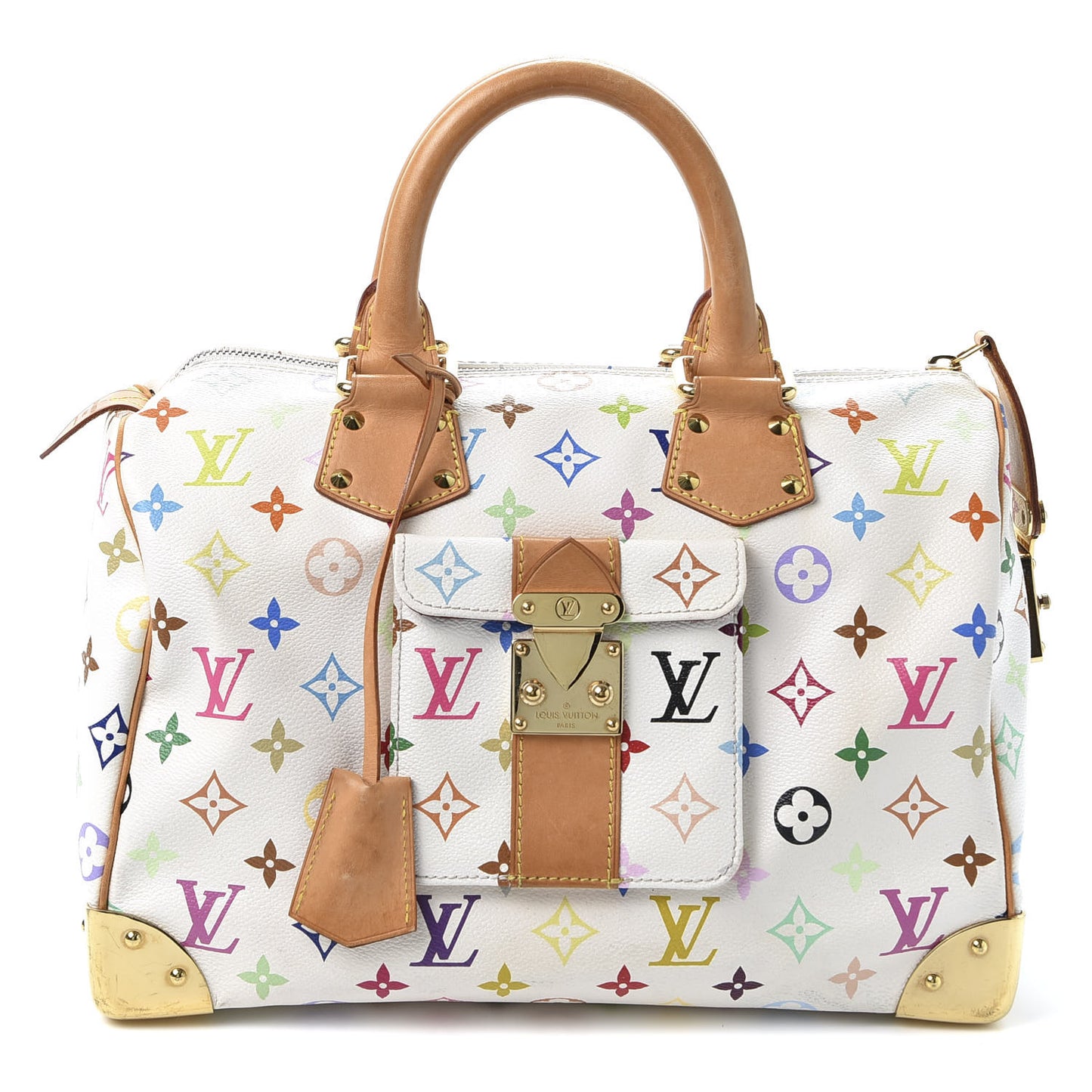 Monogram Multicolor Speedy 30 White