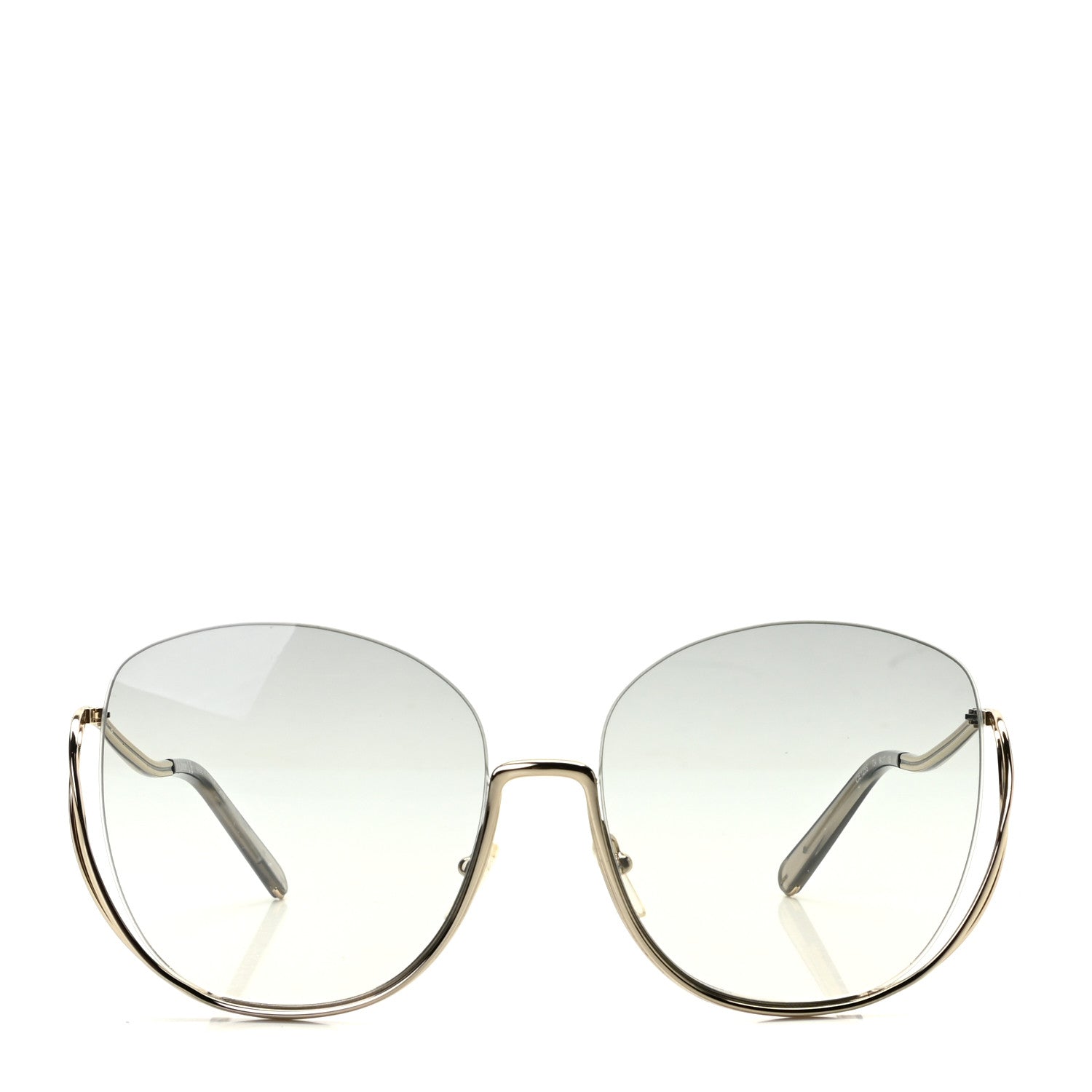 Chloe Oversized Round Milla Sunglasses CE125S Gold 2 of 7