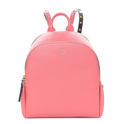 MCM Calfskin Mini Duchess Polke Studs Backpack Pink 1 of 9