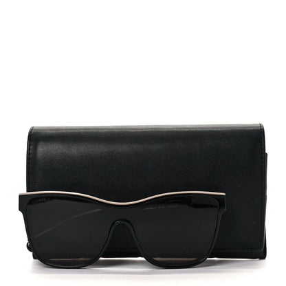 Chanel Acetate Logo Shield Sunglasses 5418 Black 8 of 8