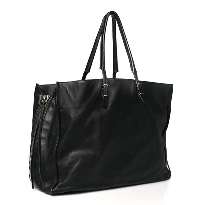 Balenciaga Supple Calfskin Papier A4 Zip Around Tote Black 4 of 13
