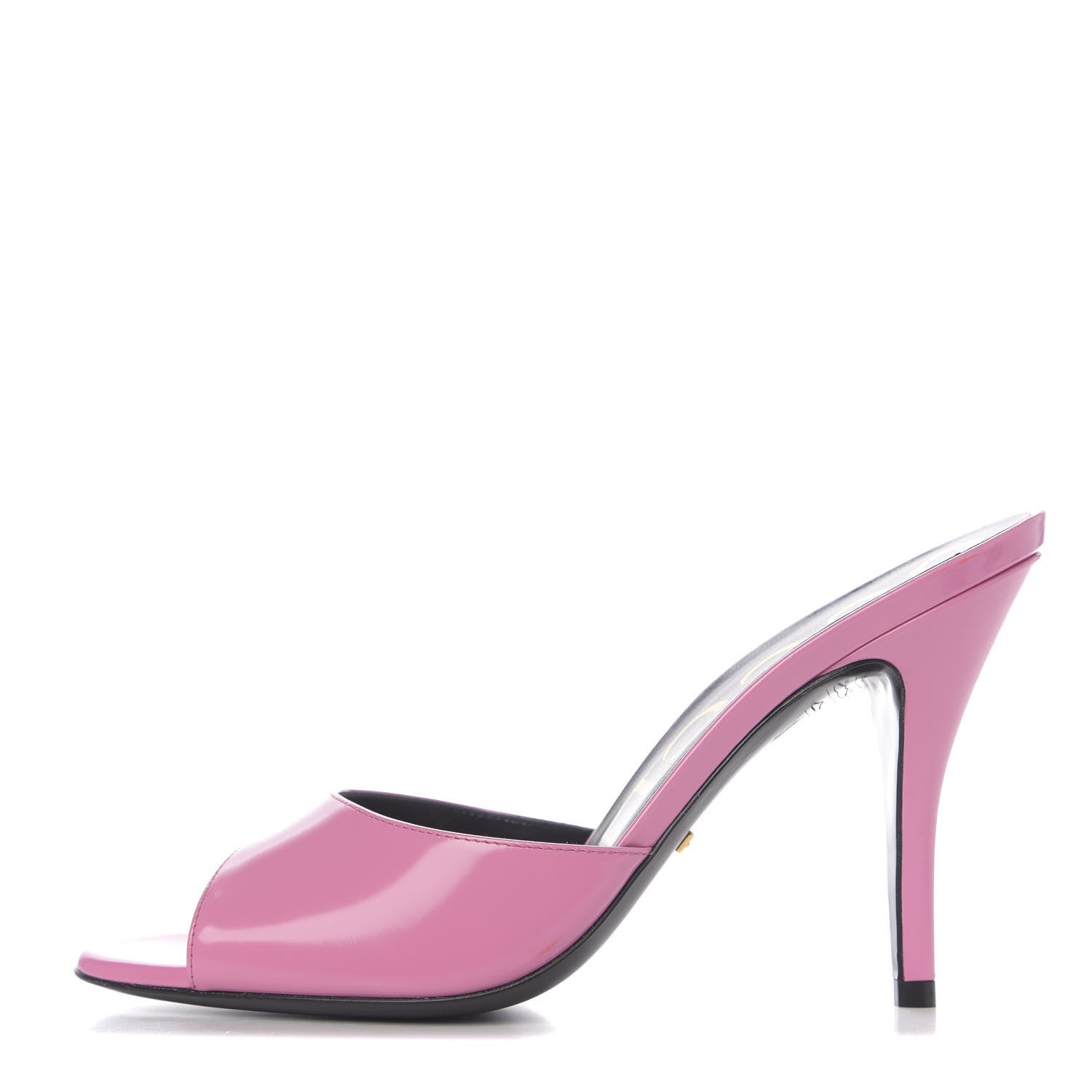 Gucci Calfskin High-Heel Slide 38 Bubblegum Pink 1 of 9