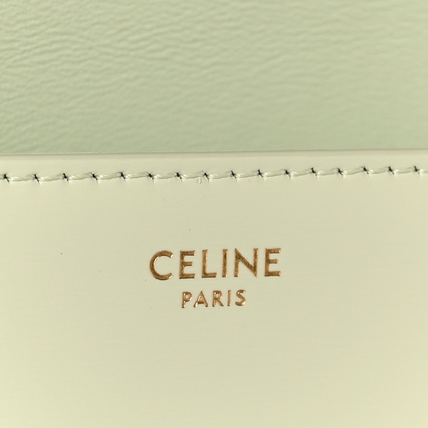 Celine Shiny Calfskin Triomphe Chain Shoulder Bag Jade 6 of 9