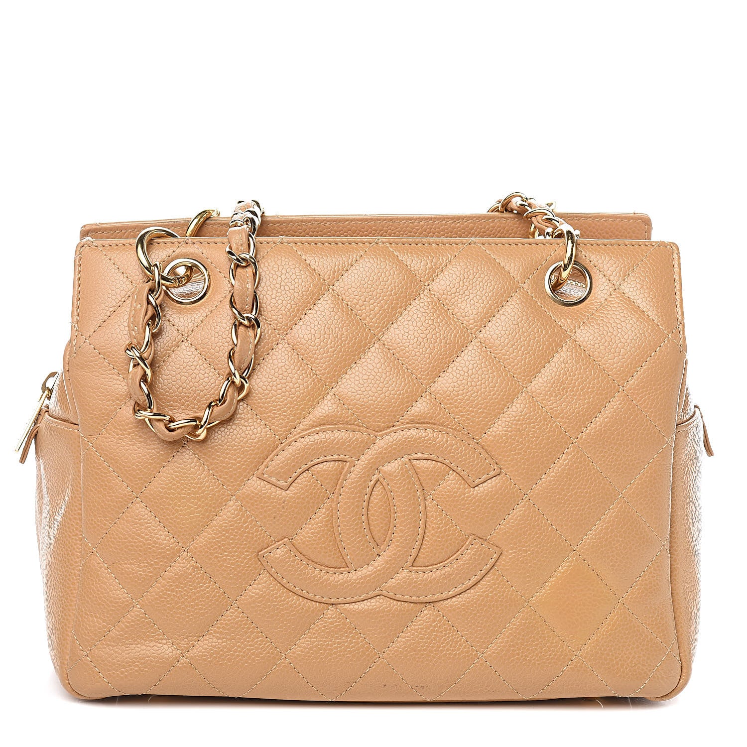 Chanel Caviar Quilted Petit Timeless Tote PTT Beige 1 of 17