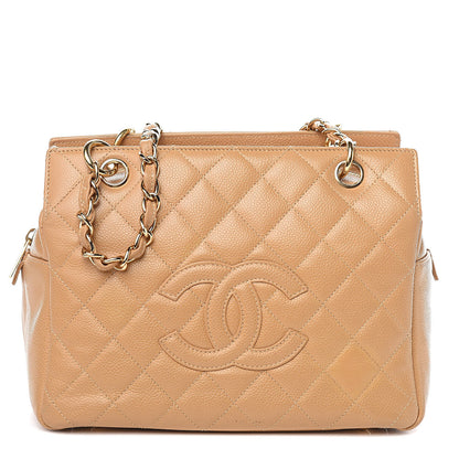 Chanel Caviar Quilted Petit Timeless Tote PTT Beige 1 of 17