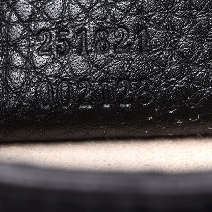 Gucci Pebbled Calfskin Small 1973 Chain Shoulder Bag Black 7 of 10