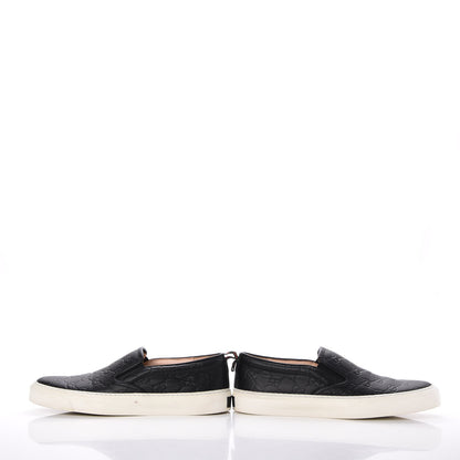 Gucci Guccissima Dublin Slip On Sneakers 38 Black 5 of 14
