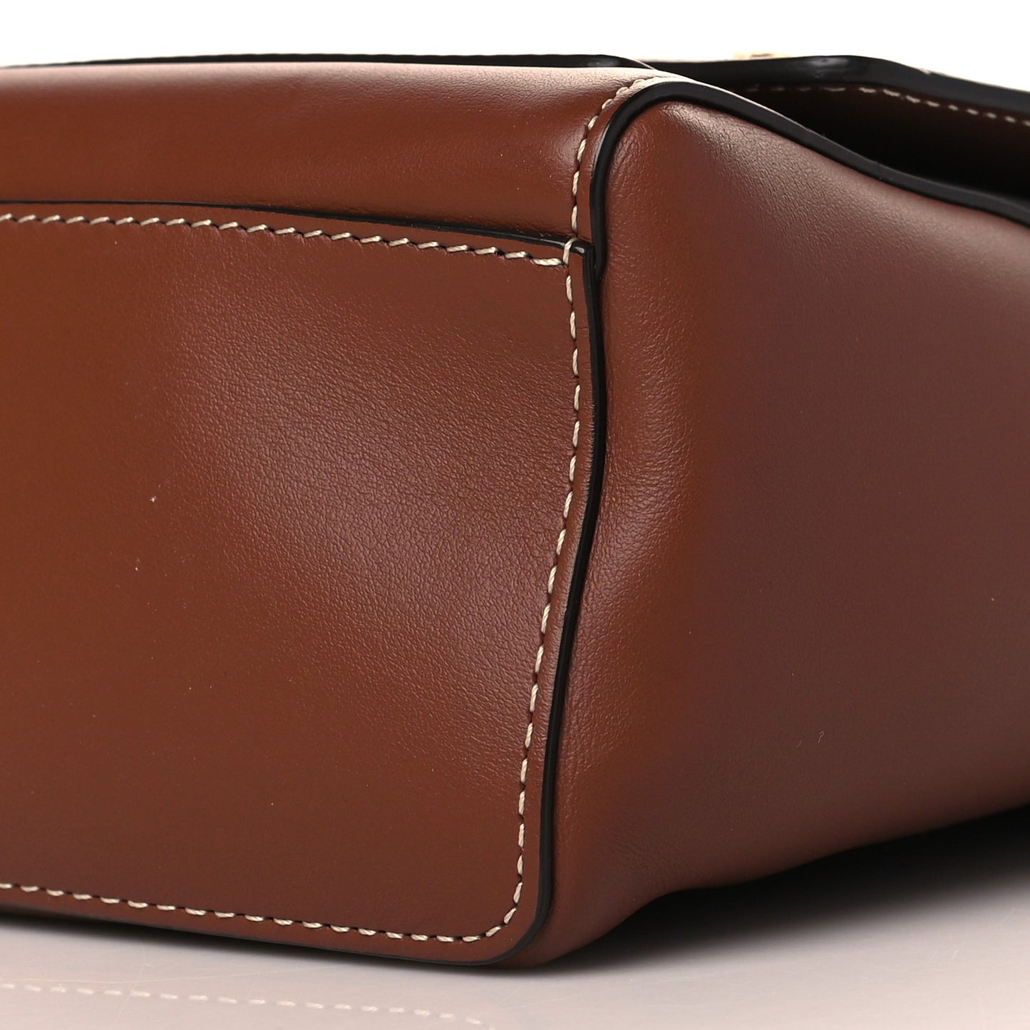 Calfskin Note Crossbody Bag Tan