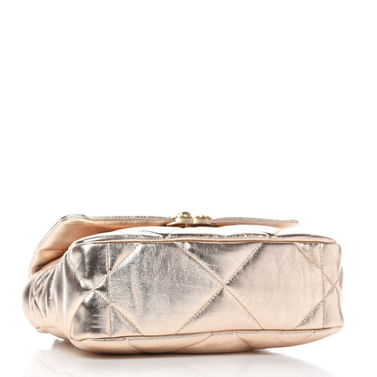 Chanel Metallic Lambskin Quilted Medium Chanel 19 Flap Gold 4 of 10