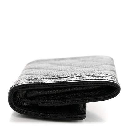 Chanel Caviar Quilted Boy Flap Card Holder Black 10 of 10