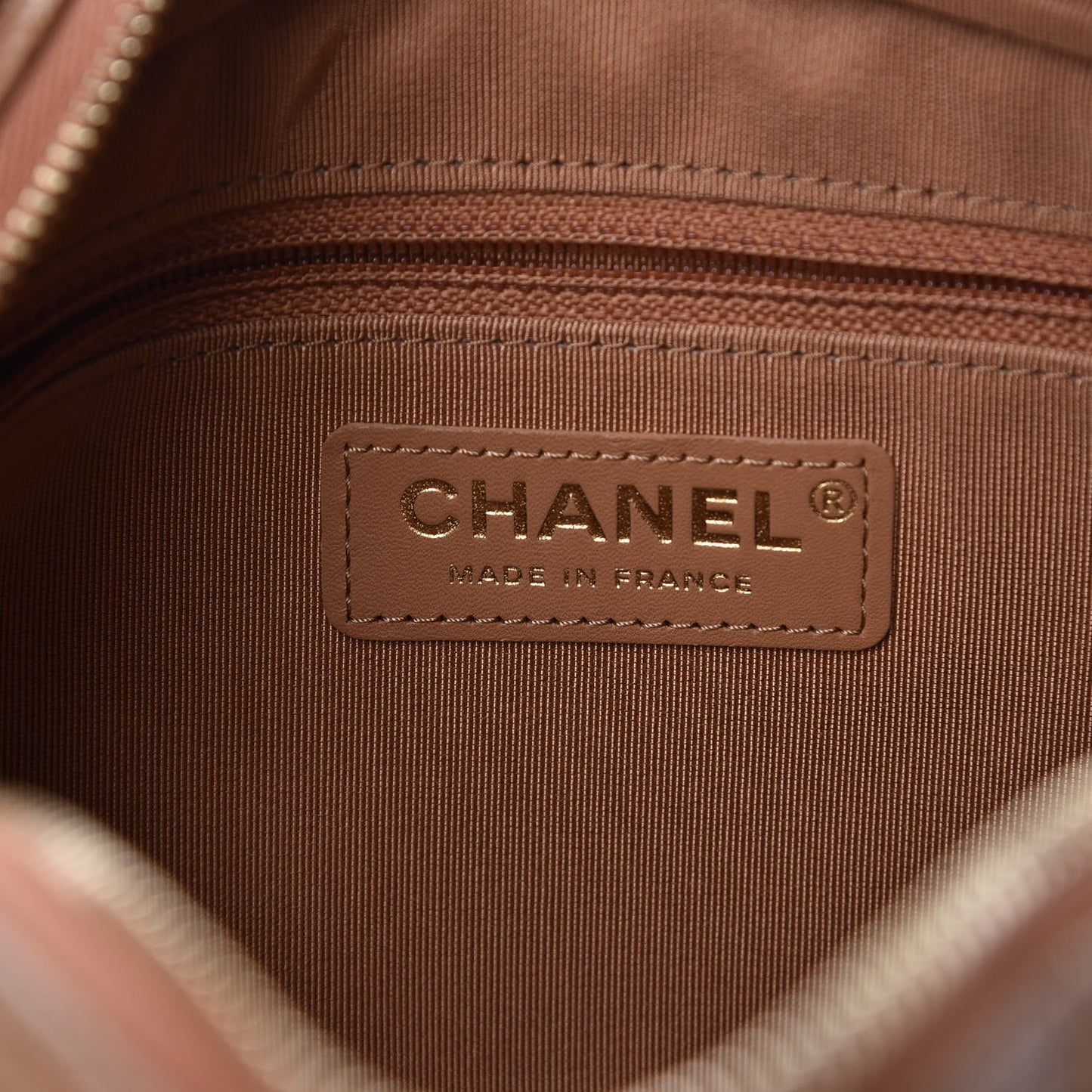 Caviar Quilted Coco Tassel Camera Case Beige