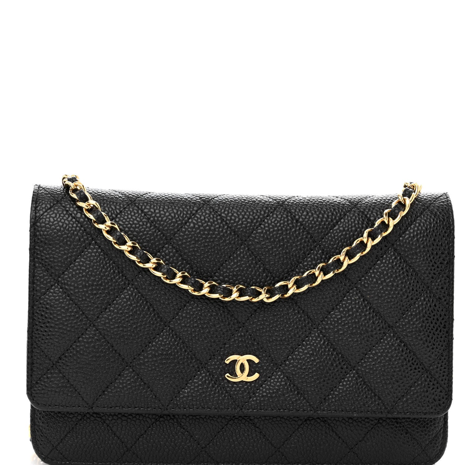 Chanel Caviar Quilted Wallet on Chain WOC Black 9 of 13