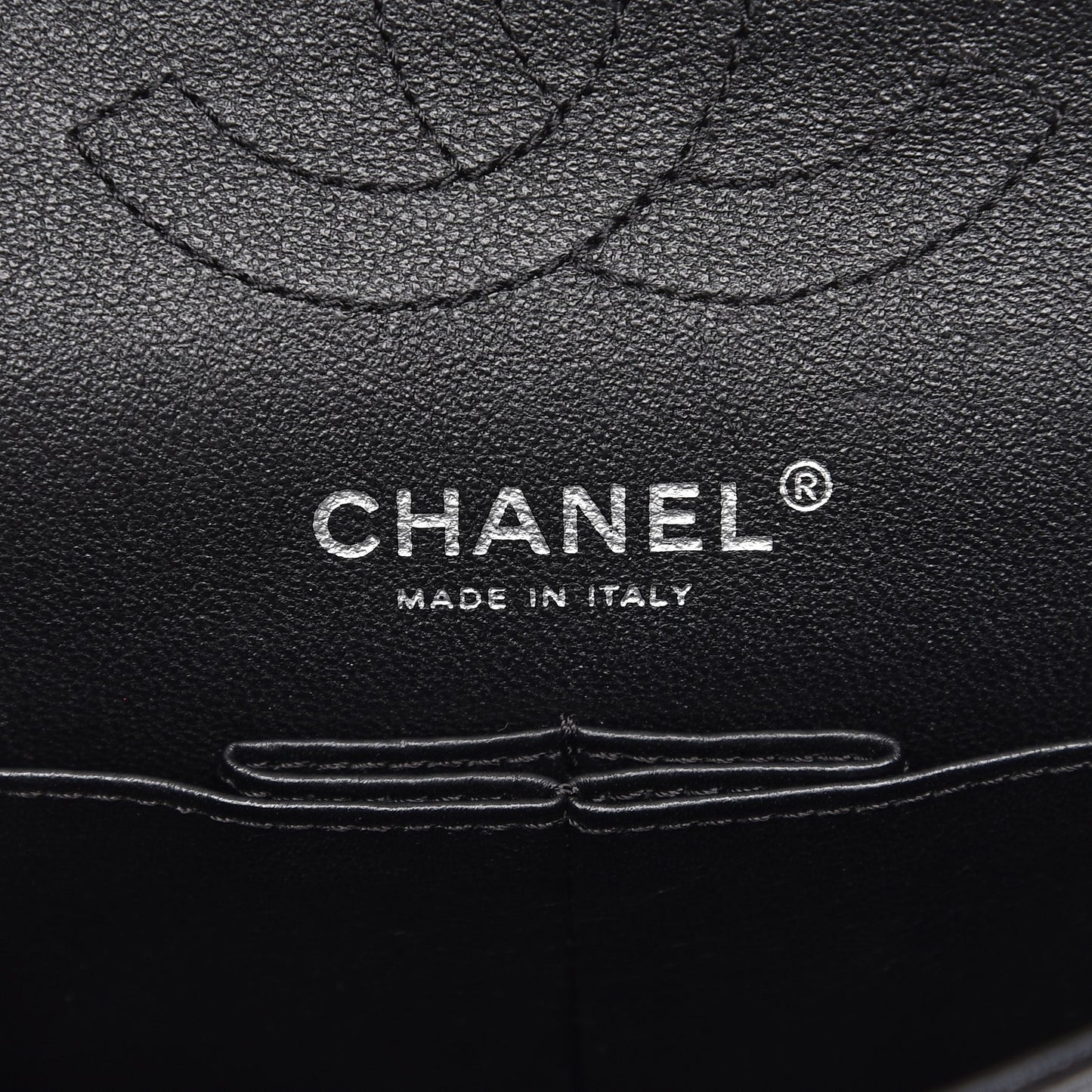 Shiny Aged Calfskin Quilted 2.55 Reissue 224 Flap So Black