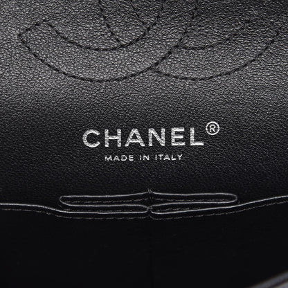 Chanel Shiny Aged Calfskin Quilted 2.55 Reissue 224 Flap So Black 7 of 9