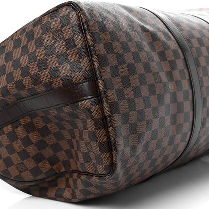 Louis Vuitton Damier Ebene Keepall Bandouliere 55 8 of 19