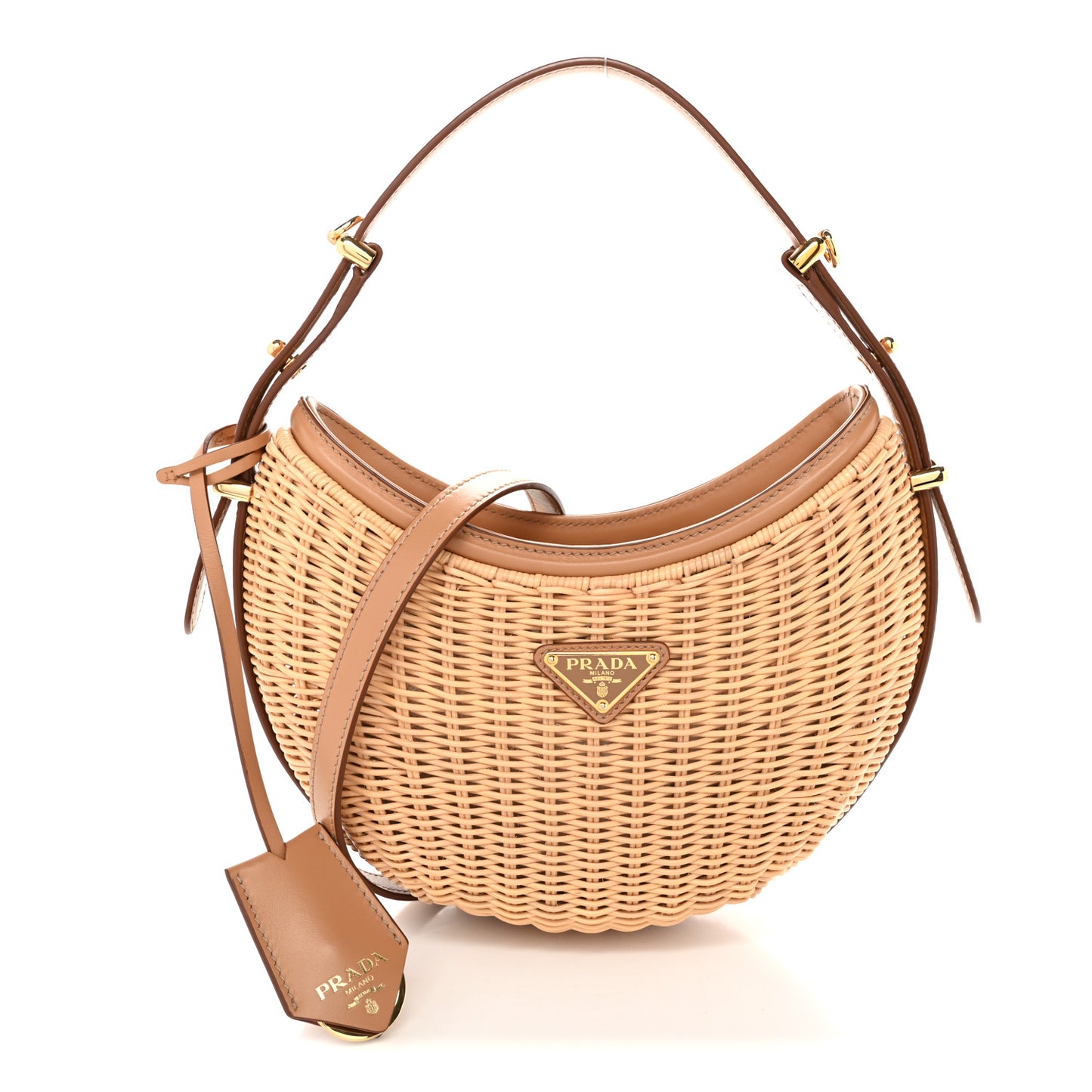 Wicker Arque Shoulder Bag Natural
