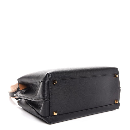 MCM Grained Calfskin Medium Milla Tote Black 3 of 8