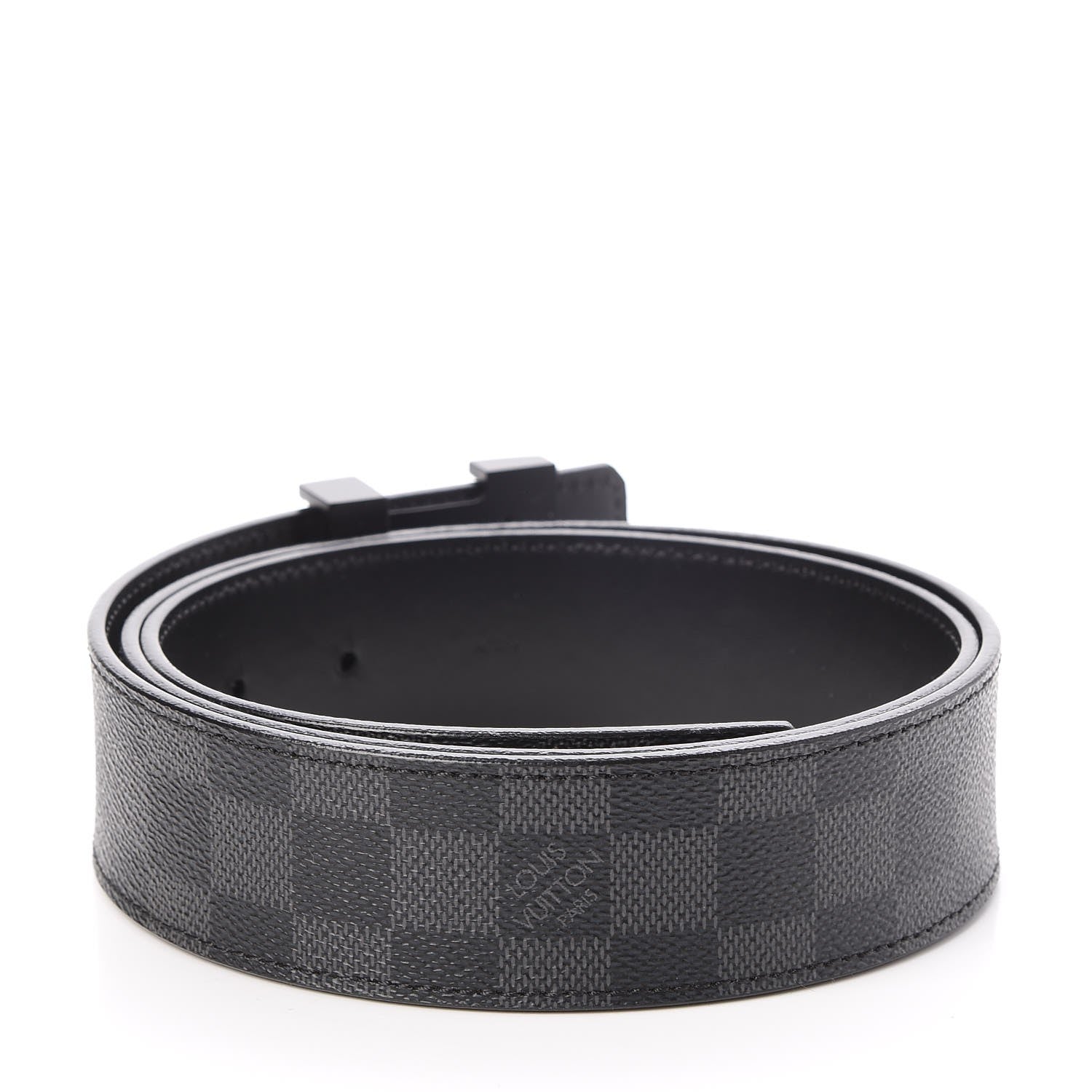 Louis Vuitton Damier Graphite LV Initiales Belt 95 38 3 of 7