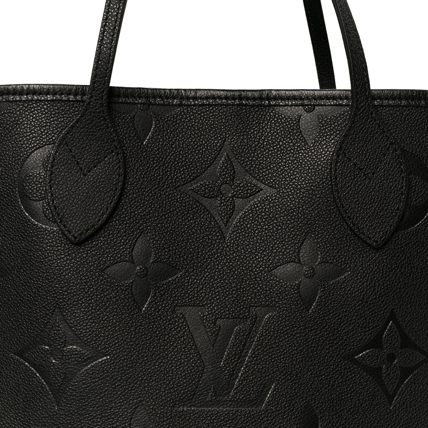 Louis Vuitton Empreinte Monogram Giant Neverfull MM Black 7 of 9