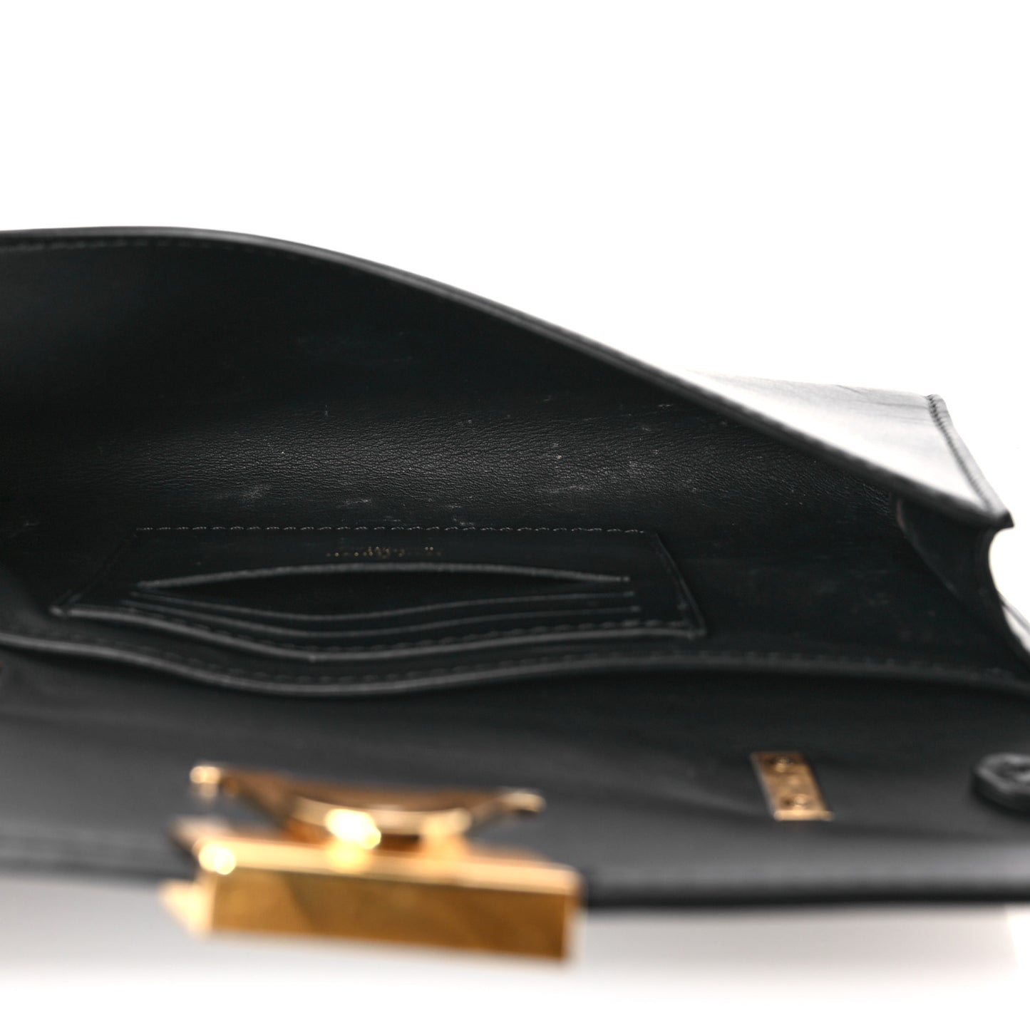 Calfskin LV Wallet On Chain Capucines Black