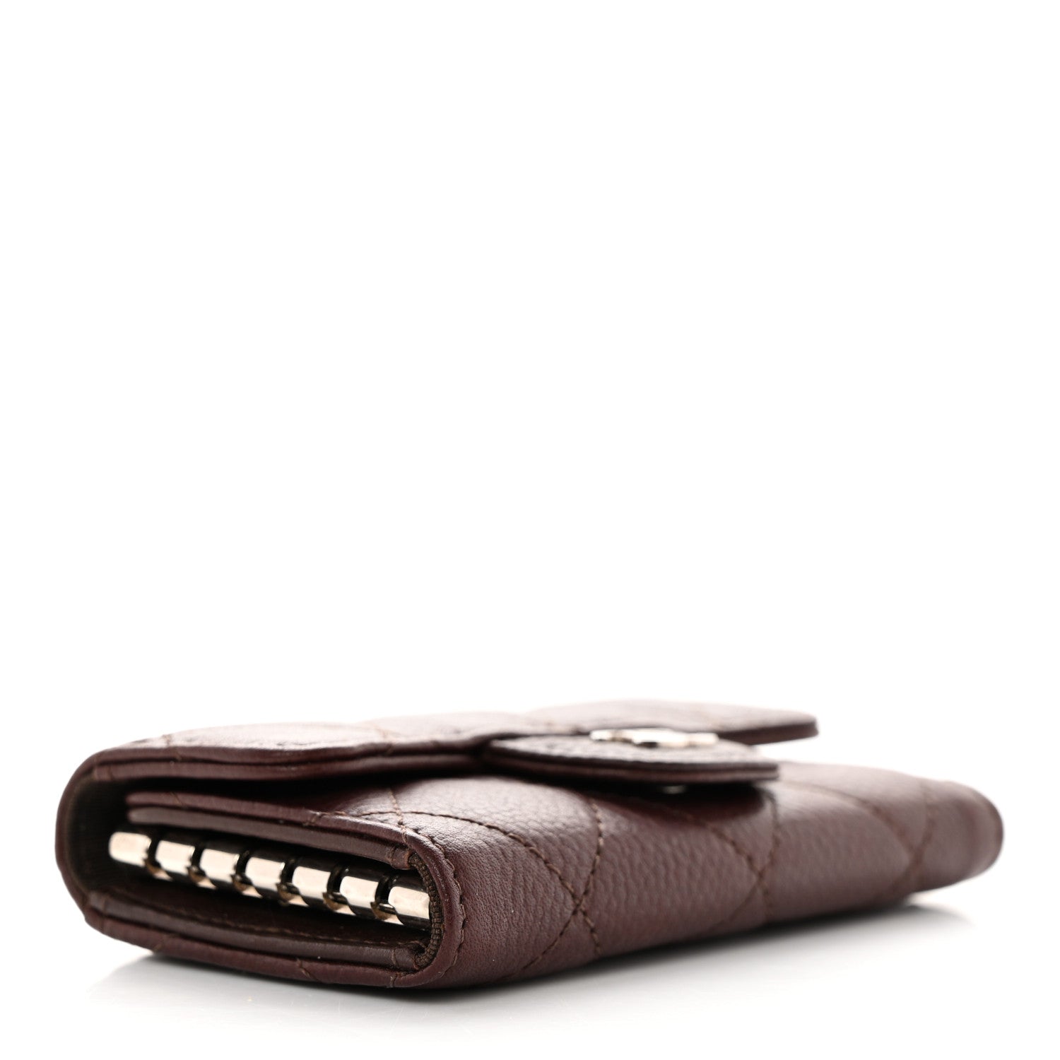 Chanel Caviar Quilted 6 Key Holder Dark Brown 4 of 9