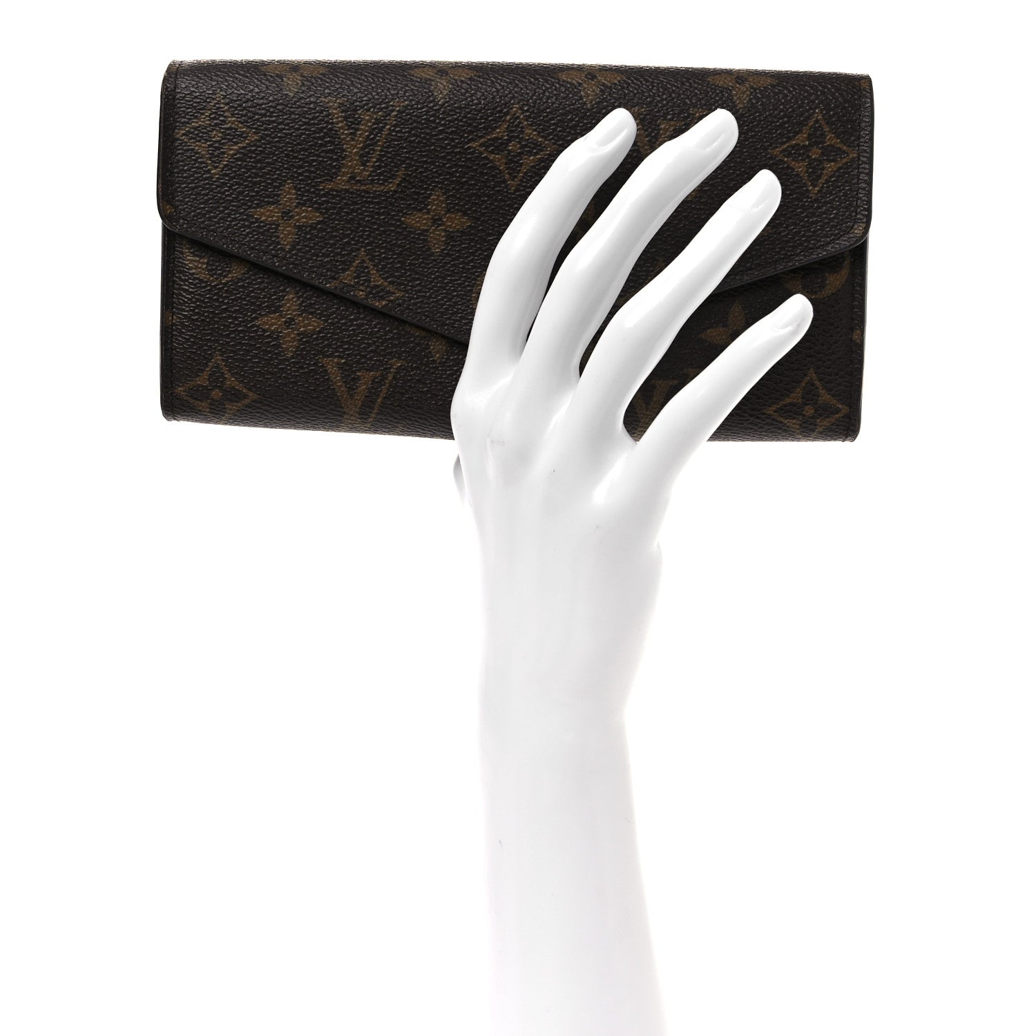 Louis Vuitton Monogram Sarah Wallet NM Coquelicot 2 of 8