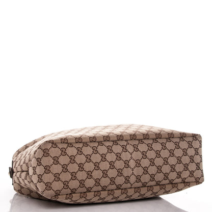 Gucci Monogram Medium Horsebit Chain Hobo Off White 4 of 7