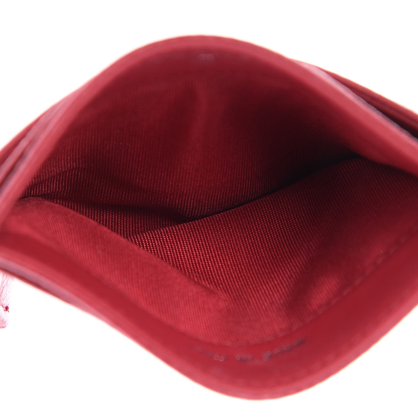 Caviar Quilted Diamond CC Card Holder Dark Pink