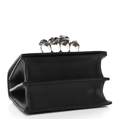 Alexander McQueen Lambskin Quilted Knuckle Shoulder Bag Black 3 of 4