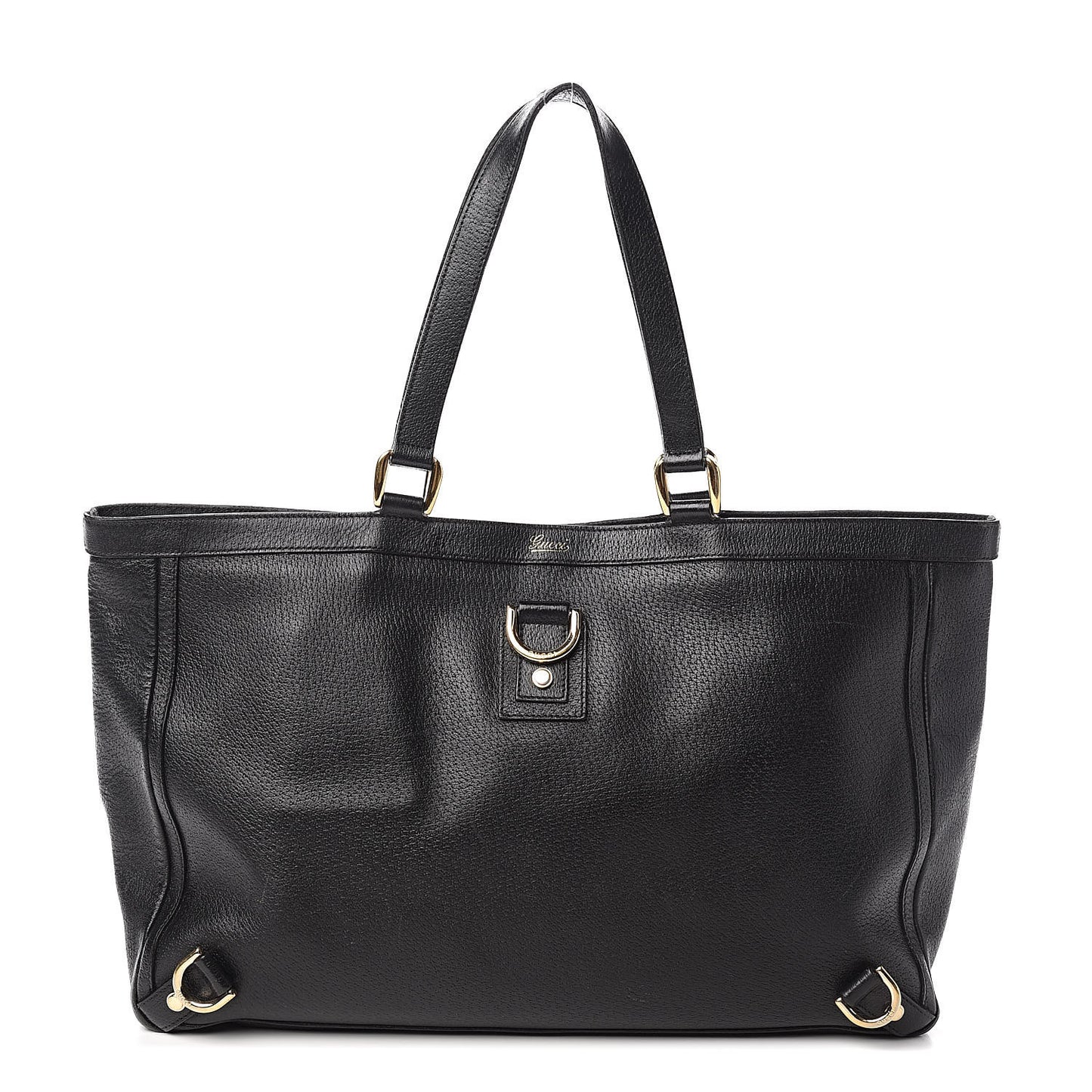 Calfskin Large Abbey Tote Black