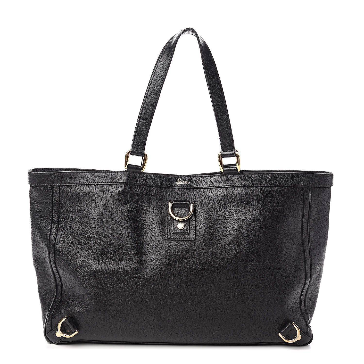 Gucci Calfskin Large Abbey Tote Black 1 of 11