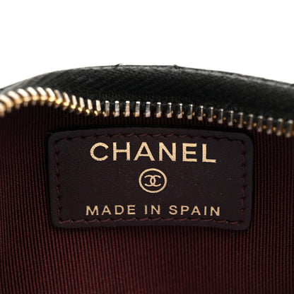 Chanel Caviar Quilted Zip Coin Purse Black 6 of 7