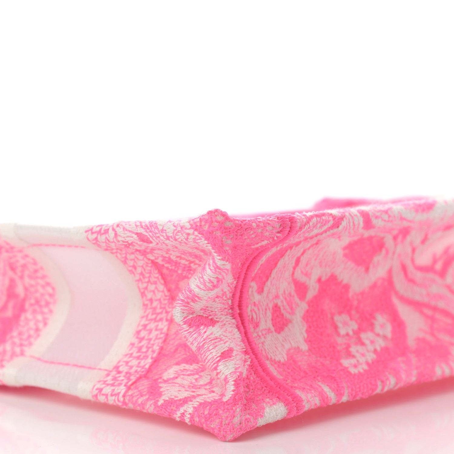 Christian Dior Canvas Embroidered Mini Toile De Jouy Book Tote Pink 9 of 13