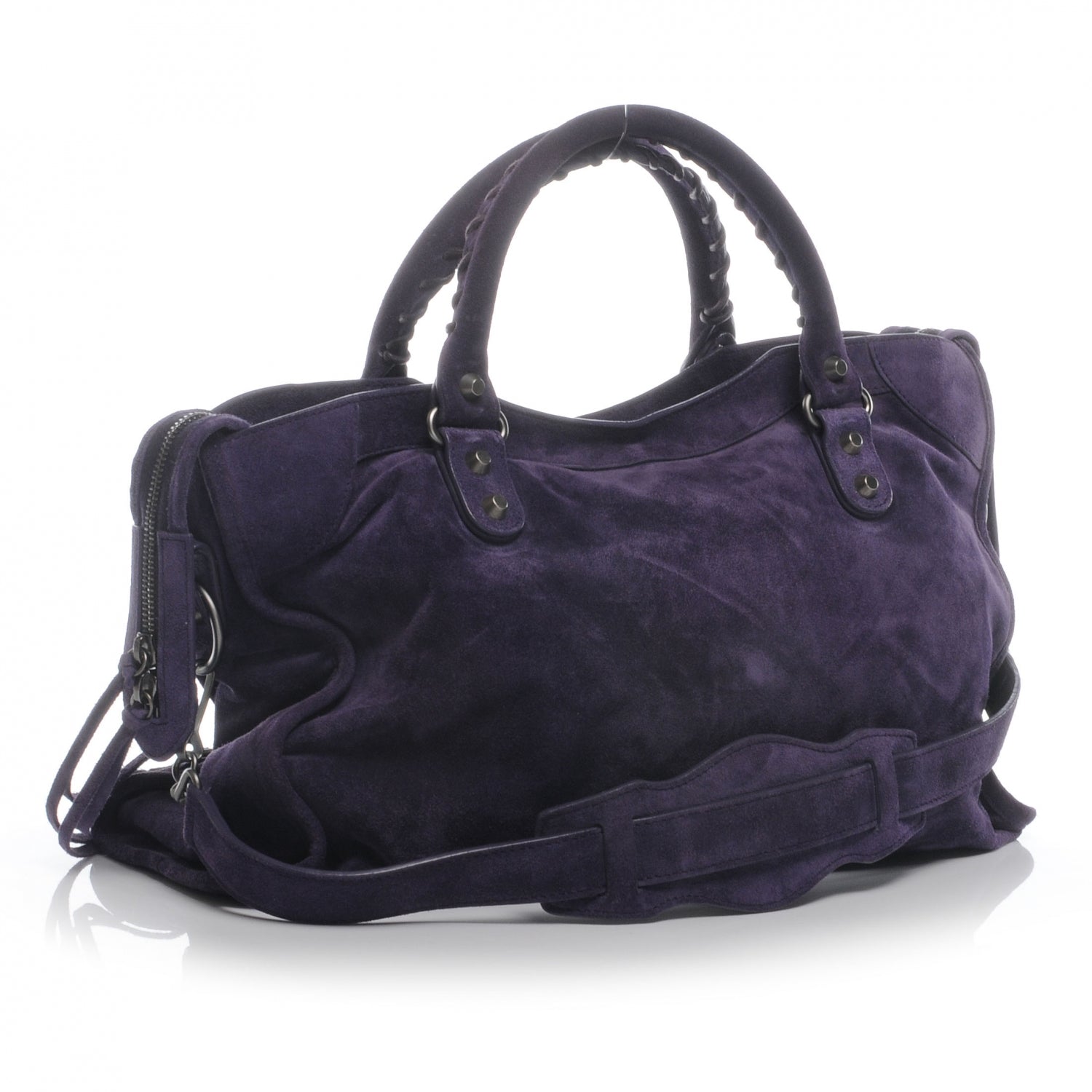 Balenciaga Baby Daim Suede City Purple 3 of 7