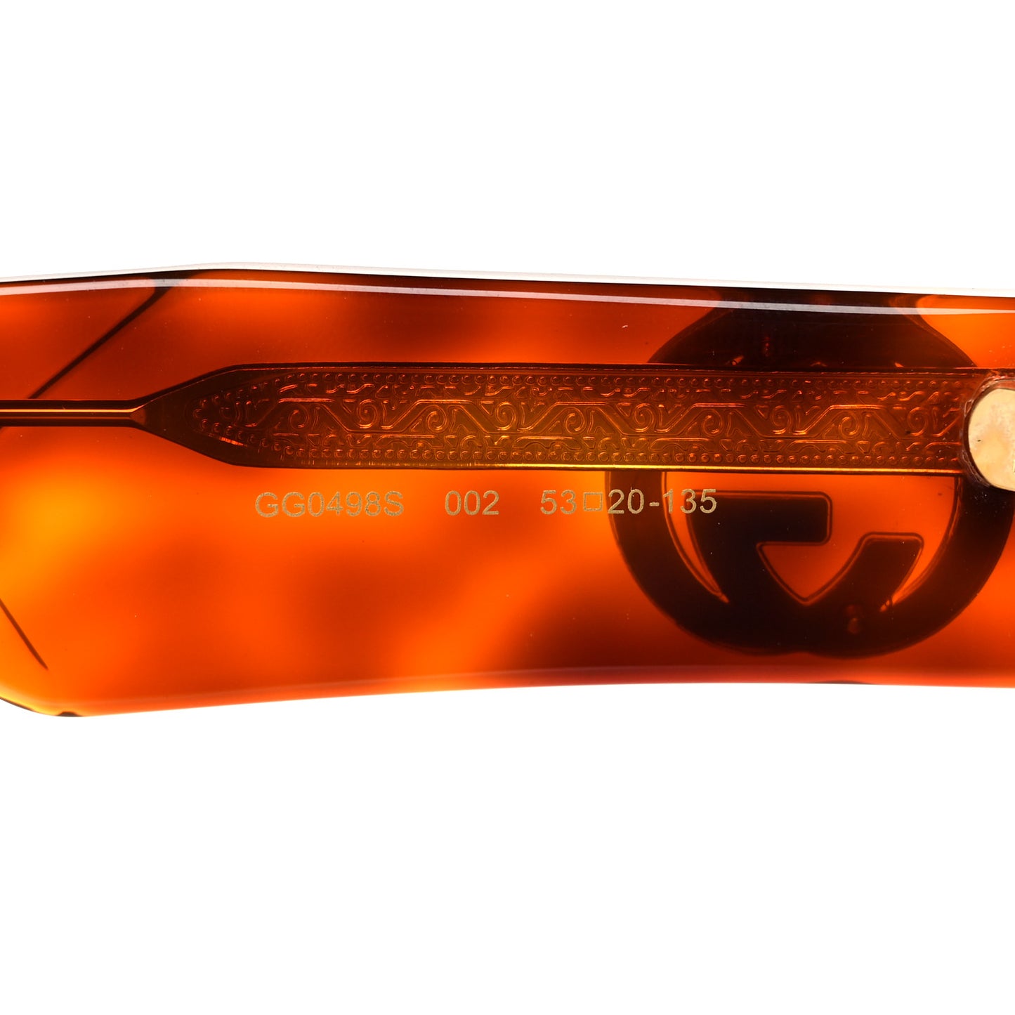 Acetate Square Frame Sunglasses GG0498S Brown