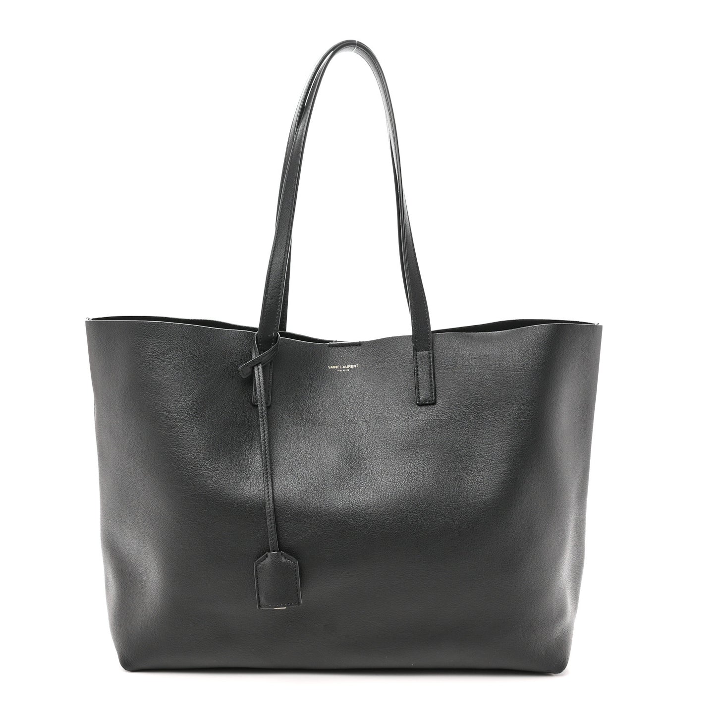 Calfskin Large Shopping Tote Black