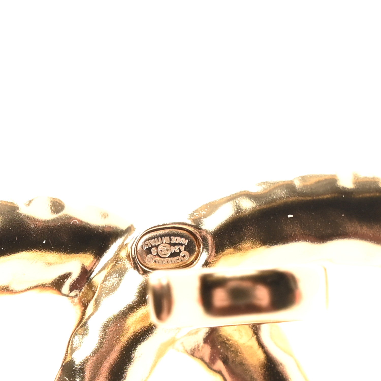Chanel Lambskin Pearl CC Belt 90 36 Black 3 of 5