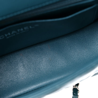 Chanel Patent Quilted Mini Rectangular Flap Turquoise 10 of 12
